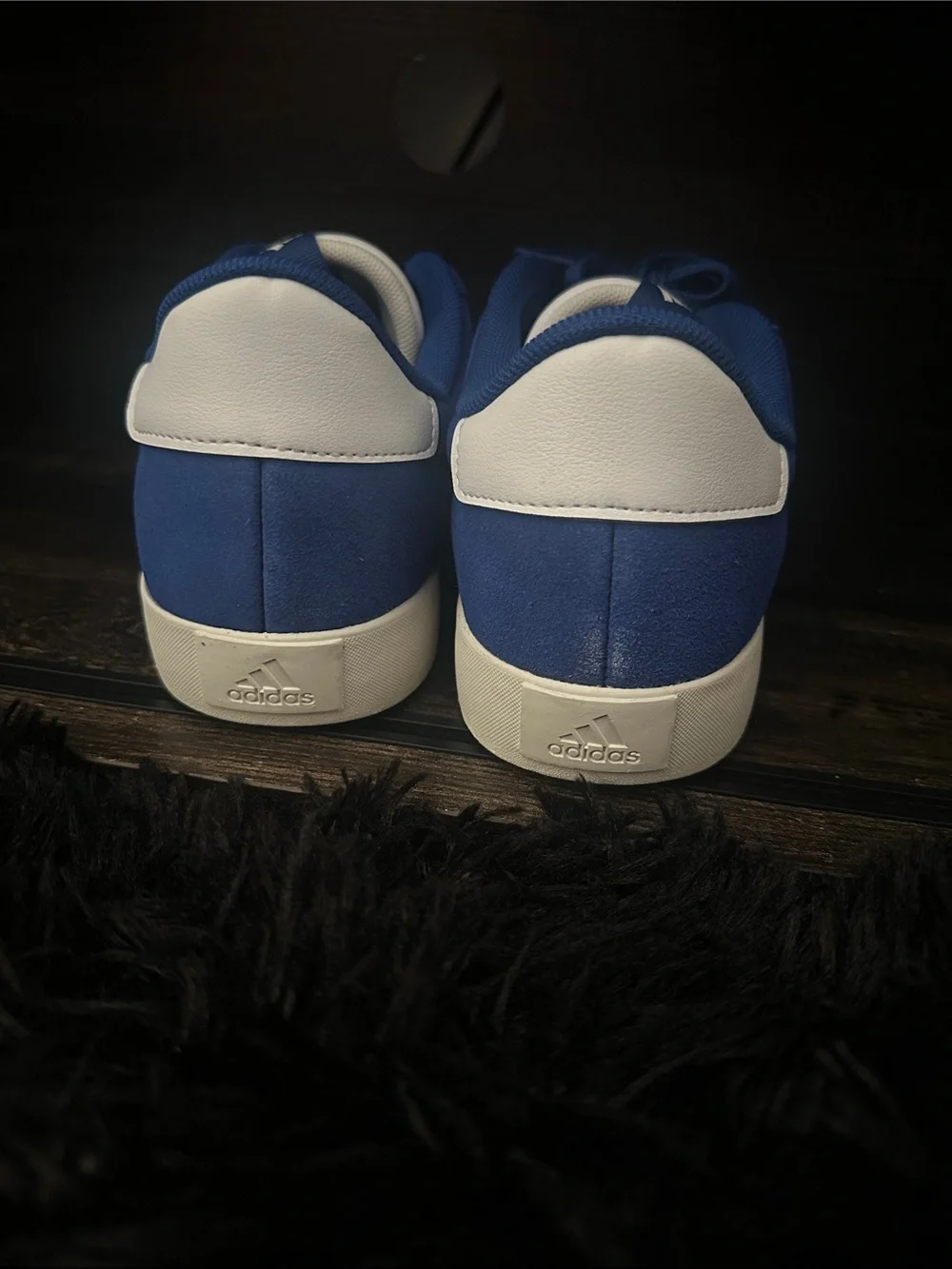 adidas Blue and White Low-Top Men's Sneakers